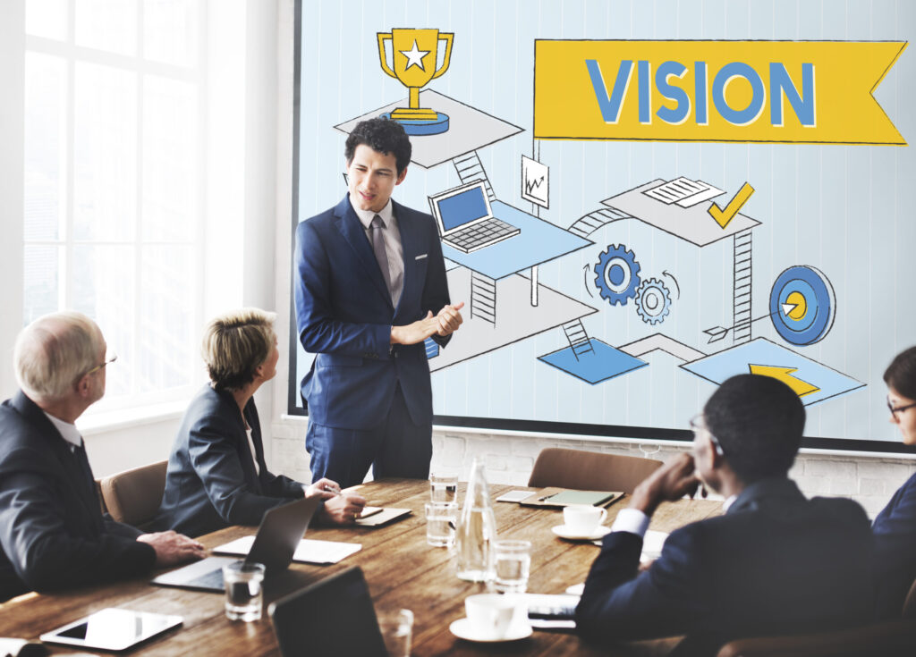 vision mission planning aspirations process concept